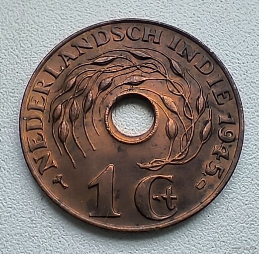 Голландская Индия 1 цент, 1945 D   1-4-28