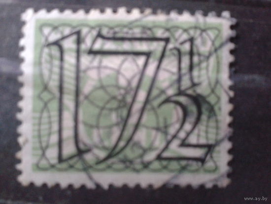 Нидерланды 1940 Немецкая оккупация Надпечатка 17 1/2