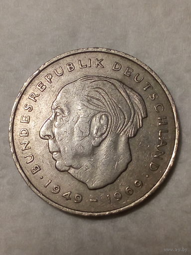 2 марка  ФРГ 1972 J