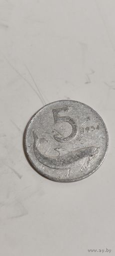 Италия 5 лир 1994