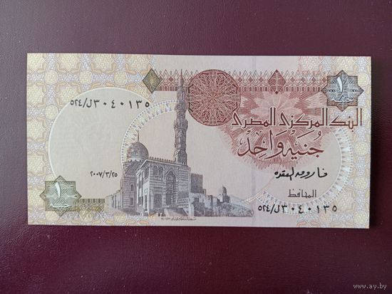Египет 1 фунт 2007 UNC