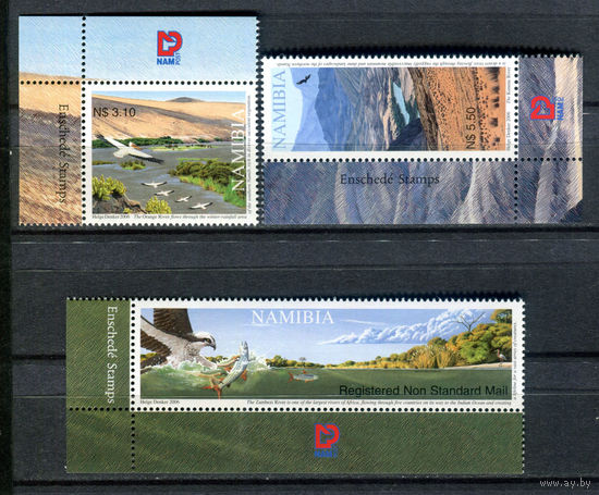 Намибия - 2006г. - фауна, реки - 3 марки - полная серия, MNH [Mi 1206-1208]. #3-WK-Z-1-22
