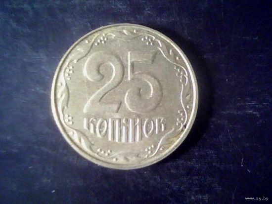 Монеты. Украина 25 коп 2013.