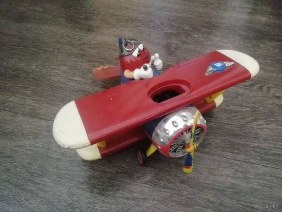 Игрушка самолёт большой дозатор диспенсер M&M's Airplane