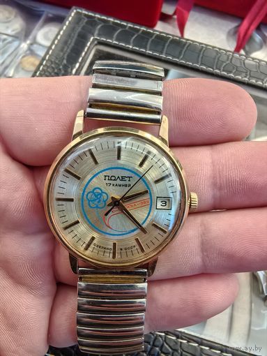 Часы ссср полет на ходу, не с рубля, распродажа коллекции, редкие , позолоченные