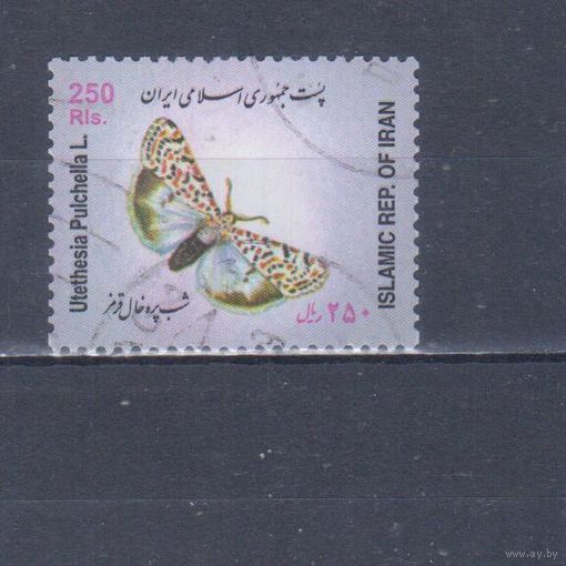 [1210] Иран 2003. Фауна.Бабочка. Гашеная марка.