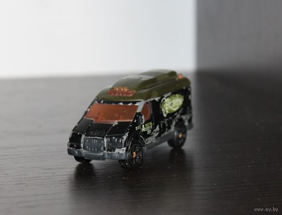 Детская игрушка, машинка скорой помощи, пираты "Matchbox", клеймо, Тайланд, металл + пластик.