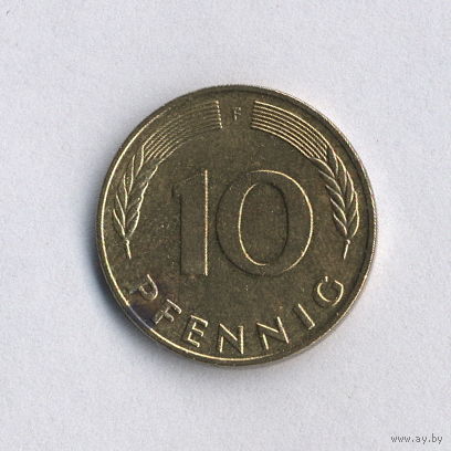 Федеративная Республика Германия, 10 пфеннигов 1990 г.