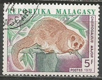 Республика Мадагаскар. Лямур. 1973г. Mi#698.