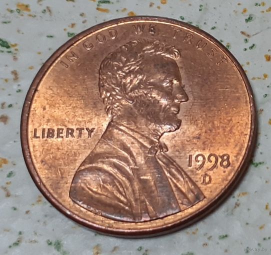 США 1 цент, 1998 Lincoln Cent "D" - Денвер (15-8-10)