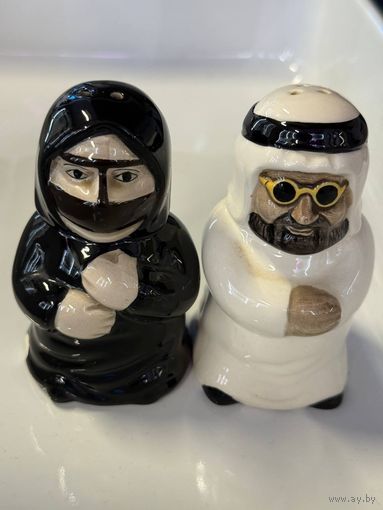 Солонка и перечница шейх с супругой