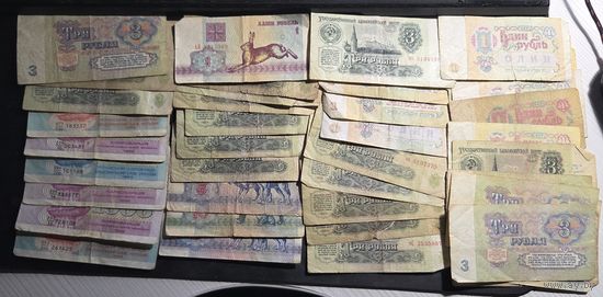 Сборный лот банкнот Украина, Беларусь, СССР 42 шт