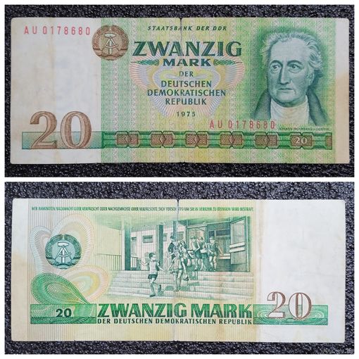 20 марок ГДР 1975 г.