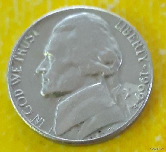 5 центов 1969 США МД Денвер