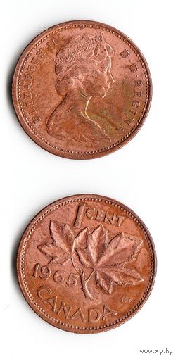 1 цент Канада 1965 года