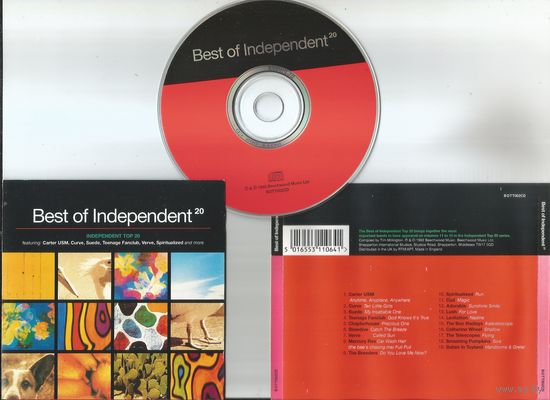 VARIOUS ARTISTS - BEST OF INDEPENDENT 20 (ENGLAND аудио CD 1992)
