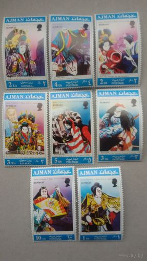 Живопись. Японский театр кукол в живописи. Аджман.