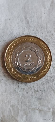 Аргентина 2 песос 2014