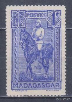 [1784] Французские колонии. Мадагаскар 1931. Губернатор на лошади.1с. БЕЗ КЛЕЯ.