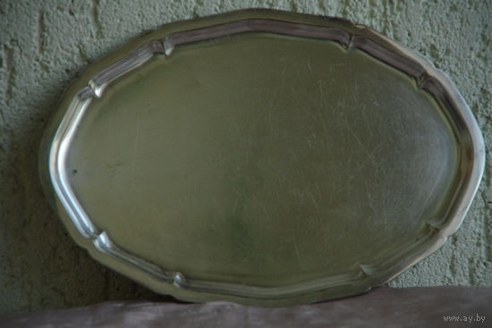 Поднос с серебрением  ( 18 см х 26 см )