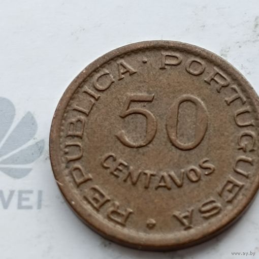 Ангола 50 сентаво, 1957 года. 520