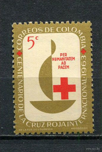 Колумбия - 1963 - Красный крест. Zwangszuschlagsmarken - [Mi. 62z] - полная серия - 1 марка. MNH.  (Лот 39Ft)-T25P30