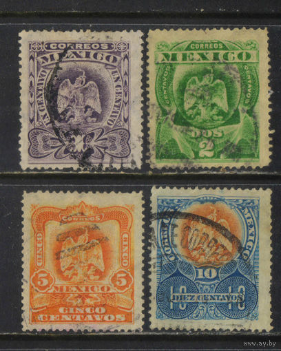 Мексика Респ 1903 Герб Стандарт #236-7,239-40