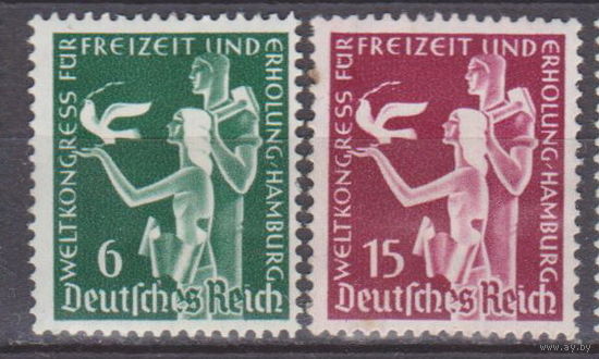 Конгресс в Гамбурге  Рейх Германия 1936 год лот 13 ЧИСТАЯ ПОЛНАЯ СЕРИЯ менее 15 % от каталога по курсу 3р