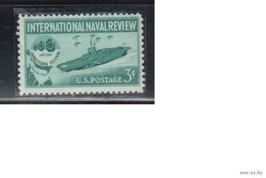 США-1957, (Мих.713),  ** , Флот, Авианосец (одиночка)