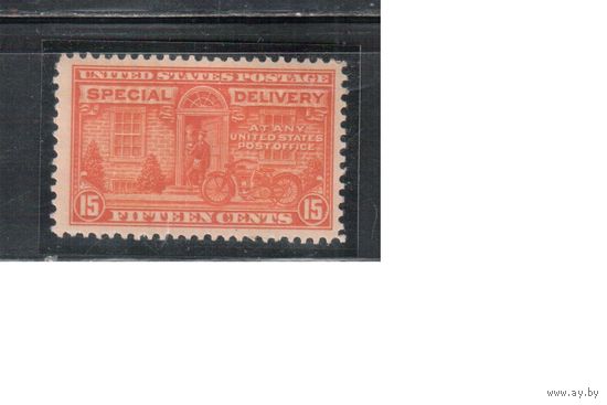 США-1931, (Мих.296С),   ** , Спец.доставка, Мотоцикл(одиночка), перф. 11- 10 1/2