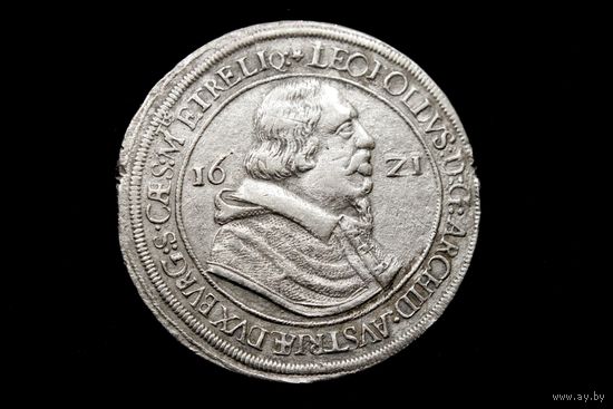 Талер 1621 г. Тироль (Австрия), Леопольд V. С подвеса
