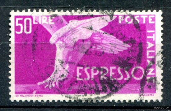 Италия - 1951г. - экспресс почта - 1 марка - полная серия, гашёная [Mi 855]. #1-It-20-B-1