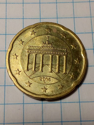 20 евроцентов Германия 2014 A  год
