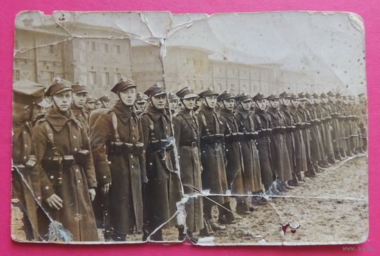 Фото "Смотр польских жолнеров", 1920-1930-е гг.