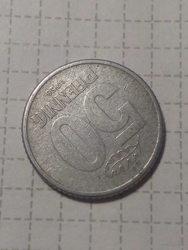 50 Пфеннигов ГДР 1958 год