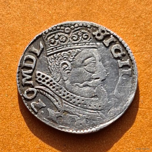 3 гроша 1599 год красивая монета