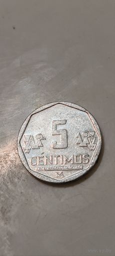 Перу 5 сентимос 2008