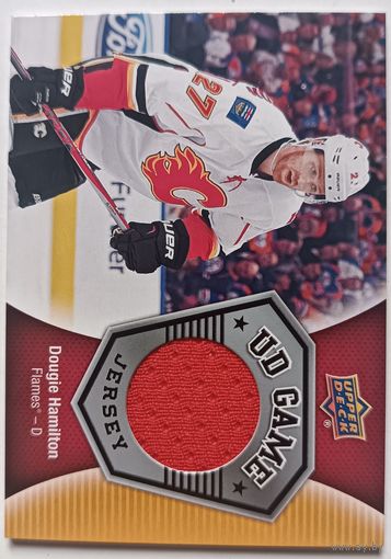 Хоккейная карточка НХЛ джерси Dougie Hamilton (Калгари)
