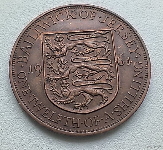 Джерси 1/12 шиллинга, 1964  1-12-14