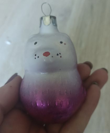 Елочные игрушки, стекло, Винипух, ежик