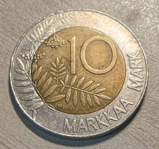 Финляндия 10 марок 1993 год.