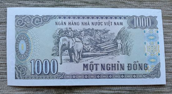 Werty71 Вьетнам 1000 донг 1988 UNC банкнота