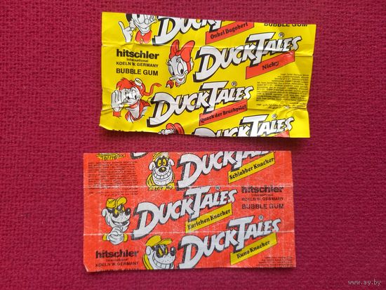 Обертки от жвачки DuckTales. Утиные истории. Цена за лот!
