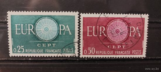 РАСПРОДАЖА ФРАНЦИЯ 1960г. Полная серия. Гаш.