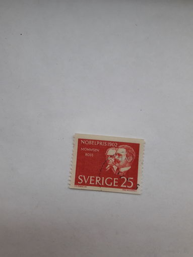 Марки Швеция Лауреаты Нобелевской премии 1902