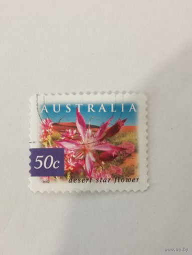 Марка из серии "Жизнь пустыни" - 	Калитрикс (Calytrix carinata)