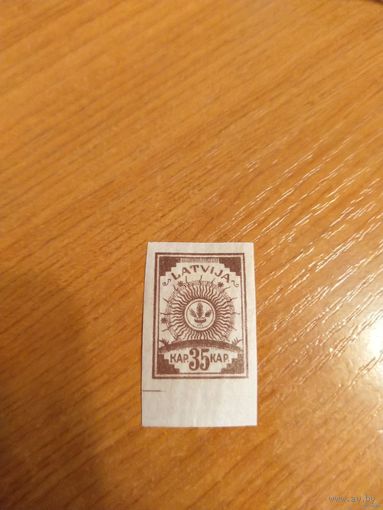 1919 Латвия Мих # 12С искусство культура чистая клей наклейка (2-8)