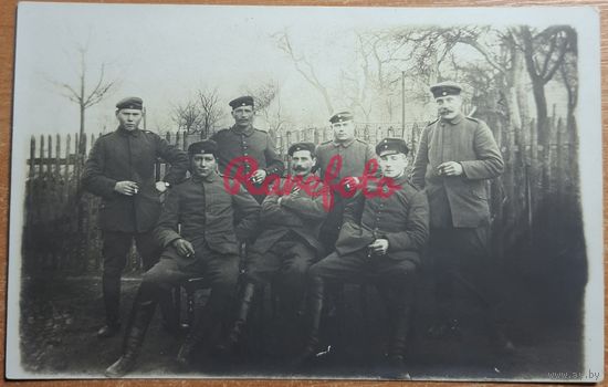 1917 Открыточный формат ПМВ солдаты боевые товарищи типажи ретро