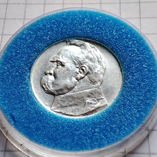 2 злотых 1934 года Польша.Юзеф Пилсудский.Вторая республика.Серебро.