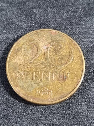ГДР 20 пфеннигов 1983
